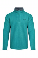 Weirdfish Newark Eco Grid Fleece - Viridis