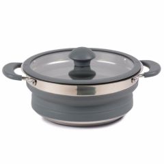 Kampa Collapsible Saucepan 1.5L - Grey