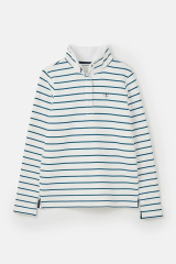 Lighthouse Haven Top - Teal Stripe
