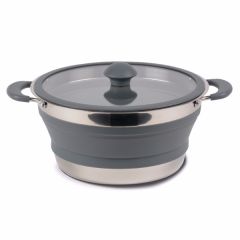 Kampa Collapsible Saucepan 3L - Grey