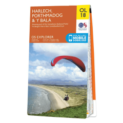 OS Map - Explorer - OL18 Harlech / Porthmadog
