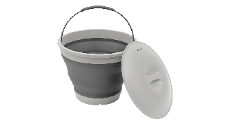 Outwell Lidded Round Collaps Bucket -  Grey Mist