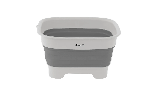 Outwell Collaps Wash Bowl with Drain - Grey Mist