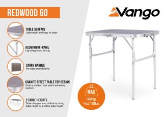 Vango Redwood 60 Duo Table