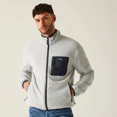 Regatta Mens Frankie Full Zip - Silver & Navy