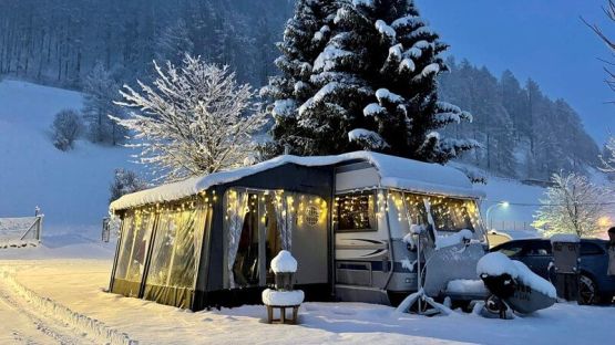 Camping at Christmas