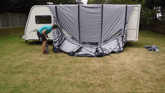 How to Pitch an Inflatable Awning