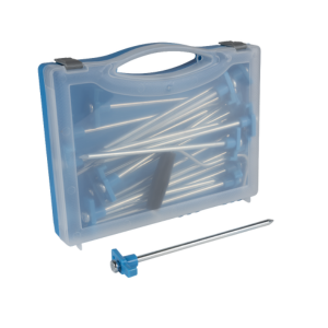 an image showing a closed peg box with stainless steel sharp pointed pegs